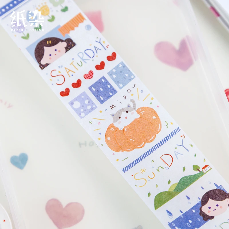Kawaii Girl's повседневной жизни Bullet Journal васи лента маскирующая клейкая Скрапбукинг