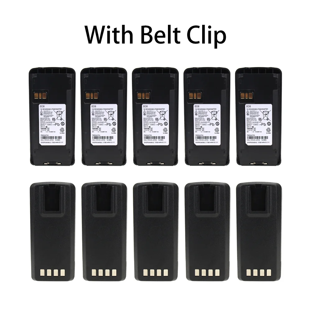 

10 Pcs Li-Ion Battery Extended for Motorola CP185, CP476, CP477, EP350 Radio(s) (Li-on 2600mAh)
