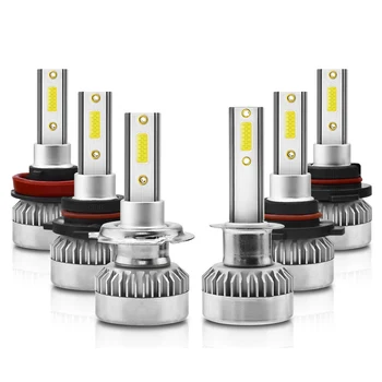 

2pcs Car LED Headlight COB Bulbs 6000K For H7/9006,HB4