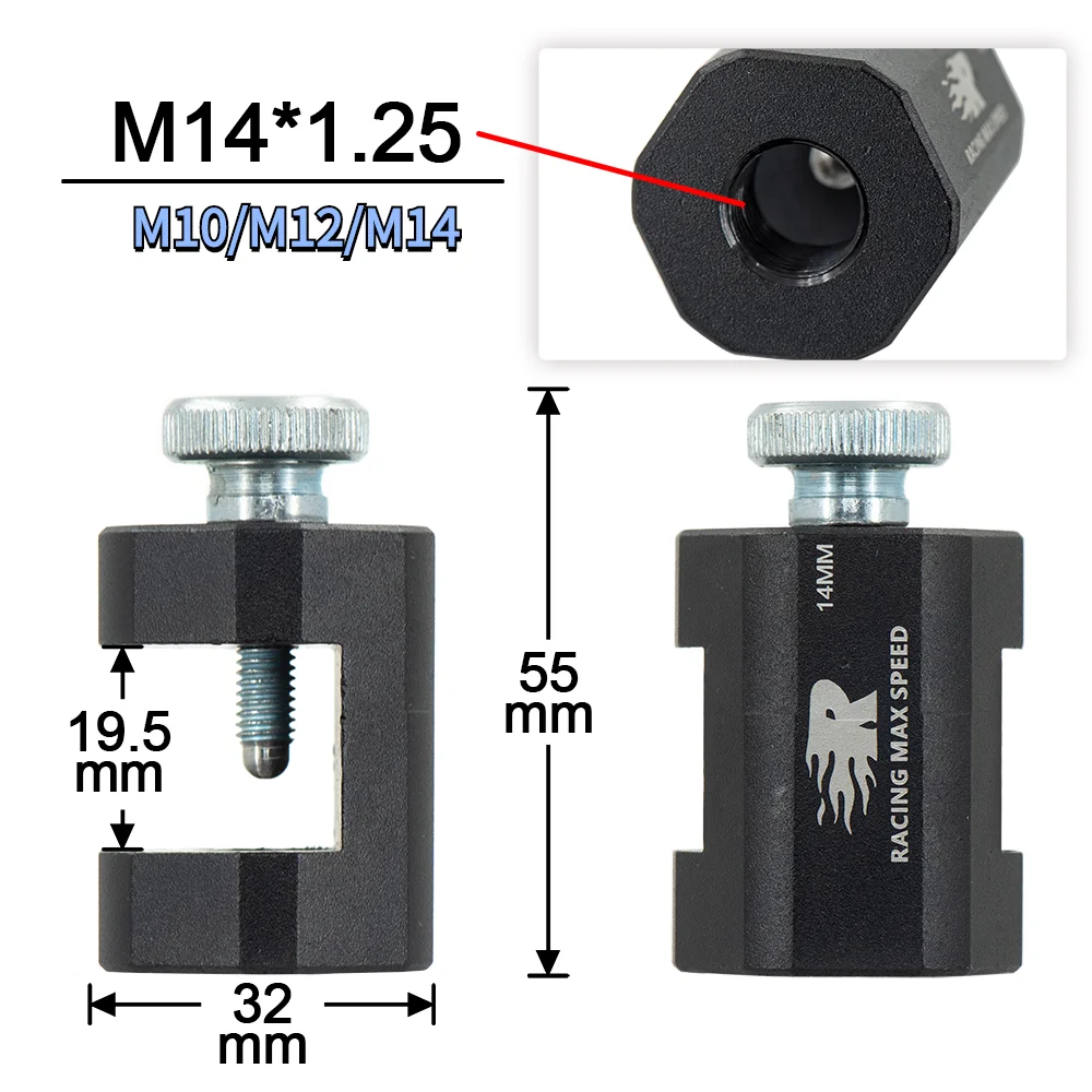 Spark Plug Gauge Aluminum Alloy Universal Engine Spark Plug Gap Tool Gapper 10mm 12mm 14mm