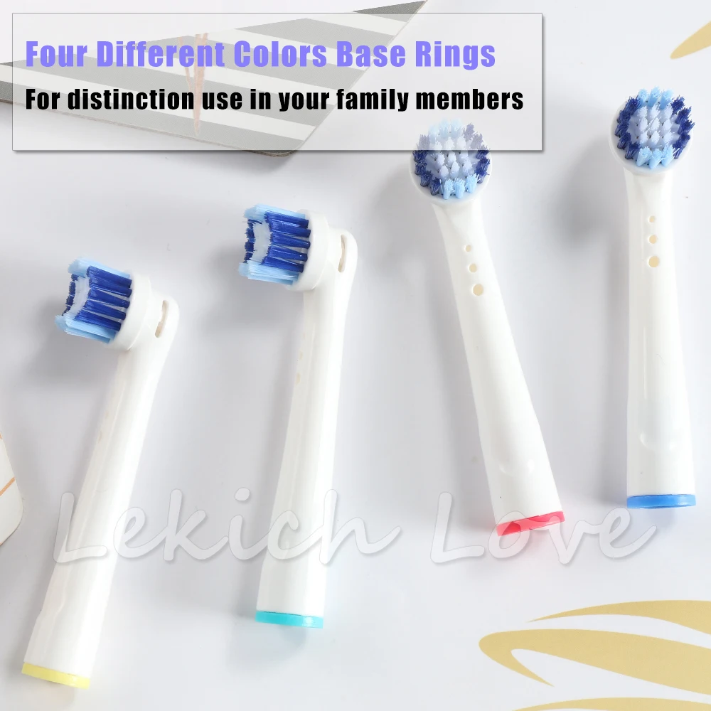 4 насадки для электрической зубной щетки Oral B с насадками|Насадки зубных щеток| |