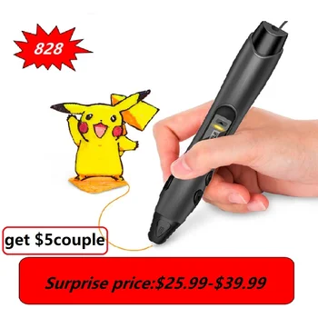 

SUNLU 3D Pen 2019 New Kids DIY 3D Drawing Pen grade speed control 3D Printer Pen PCL PLA ABS filament refill Birthday gift