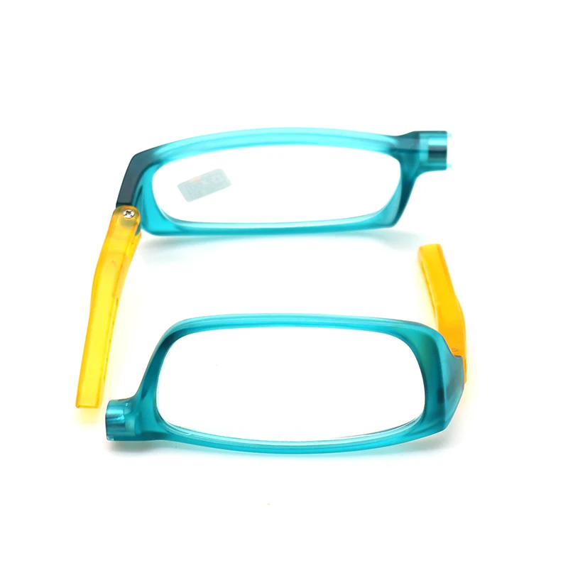 Красочные модернизированные очки для чтения мужские и женские регулируемые Висячие магнитные пресбиопические очки унисекс увеличительные защитные очки - Цвет оправы: Светло-голубой
