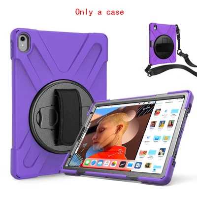 No Pen Slot Purple PC+ Силиконовый противоударный чехол для iPad Pro, 11 дюймов,, чехол-подставка, новинка, сверхпрочный, детский, защитный, жесткий, с подставкой, с отделением для ручки+ пленка - Цвет: No Pen Slot Purple
