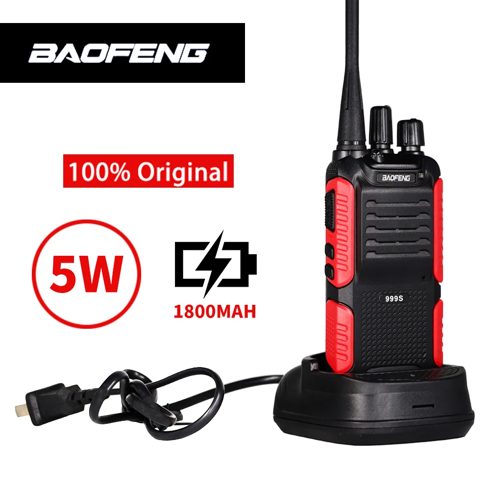 Baofeng 5 Вт двухстороннее радио BF-999S плюс дальность 10 км Walkie Talkie BF-999S(2) Обновление BF-888S беспроводной домофон