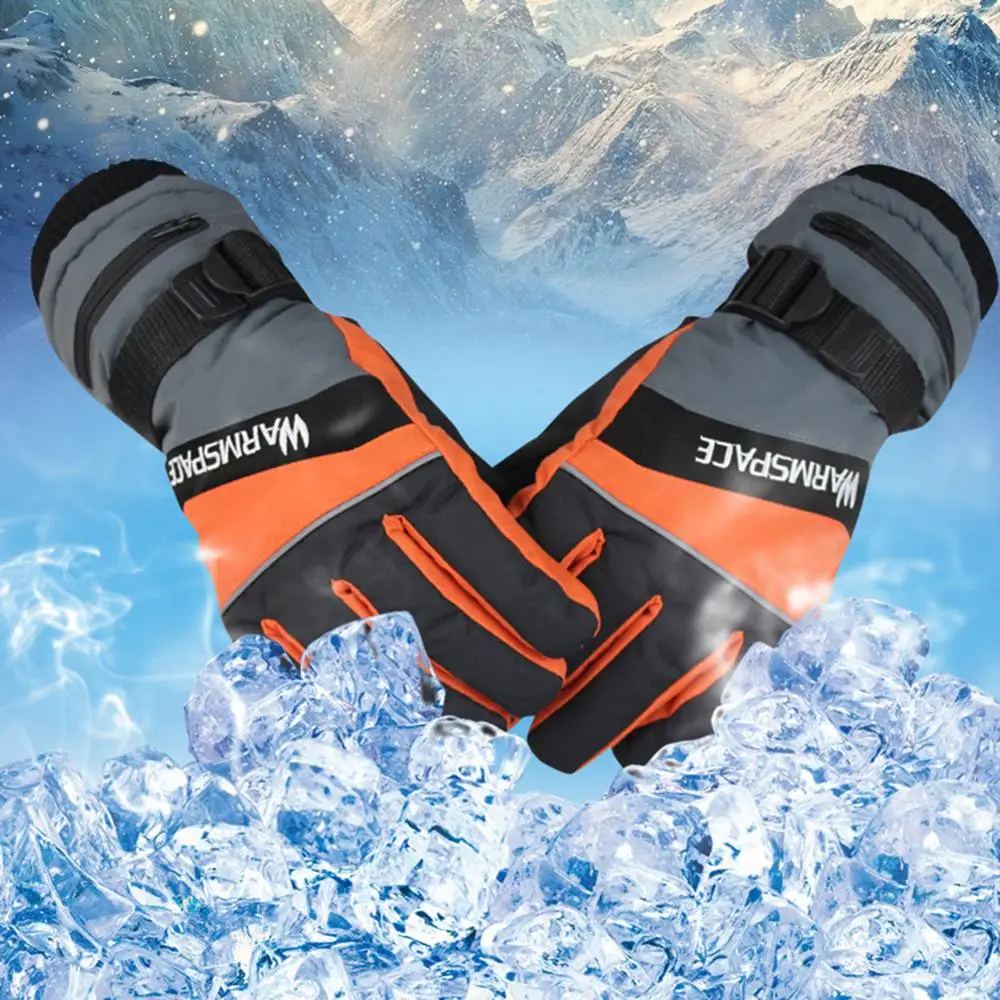 

Cold-proof Unisex Waterproof Winter Gloves Cycling Fluff Warm Gloves For Touchscreen Cold Weather Windproof Anti Slip