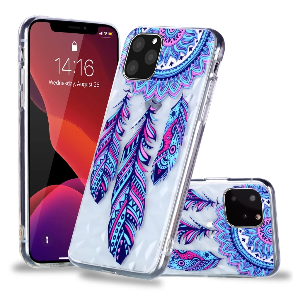 LAPOPNUT Clear Dreamcatcher Phone Case for IPhone 11 Pro X Xr Xs Max 6 6S 7 8 Plus 5 5S SE Shockproof Bumper Slim Back Cover |