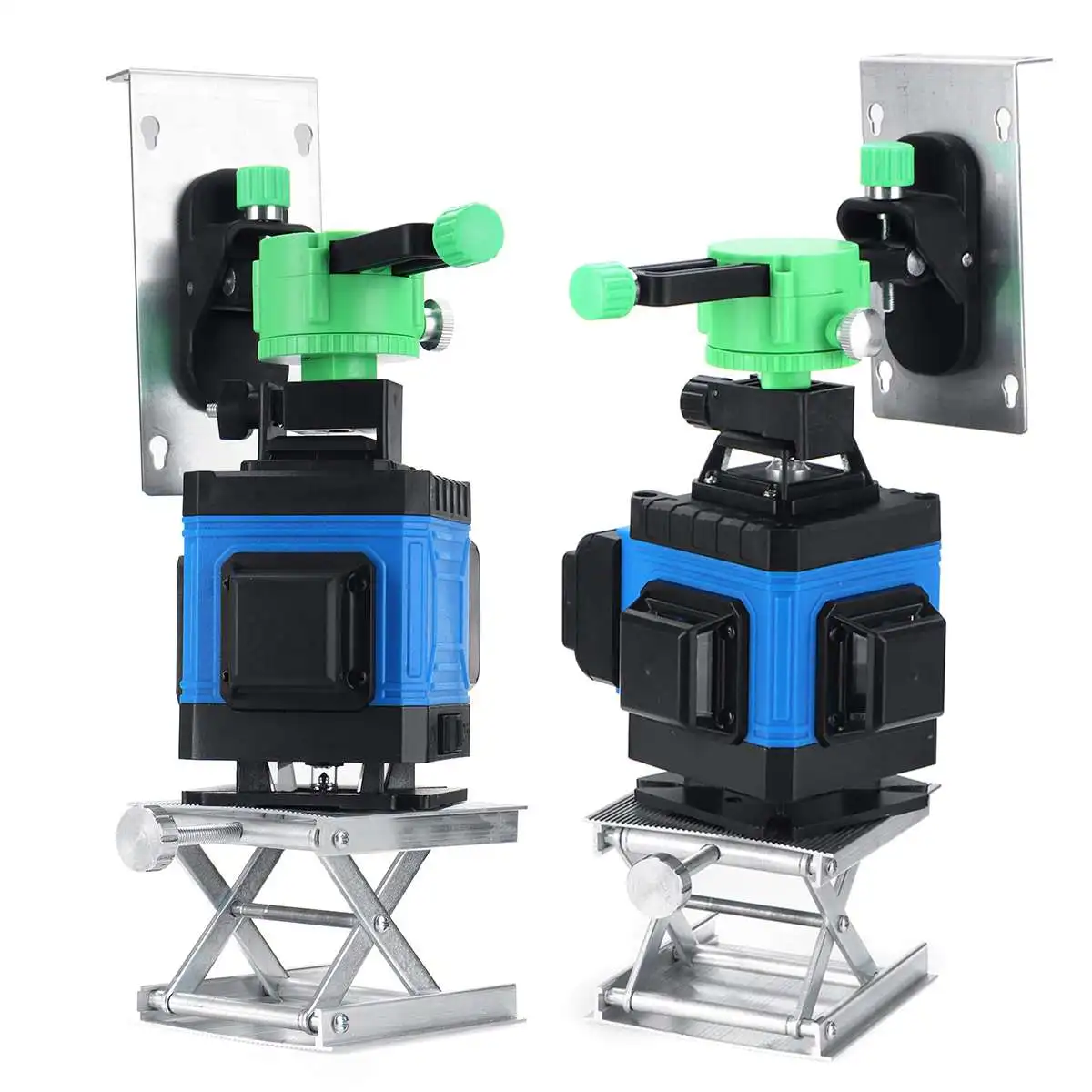 RC 360° 8/16 Lines Green Laser Level Detector 3D LCD Remote Control Self-Leveling Horizontal& Vertical Laser Level with Tripod