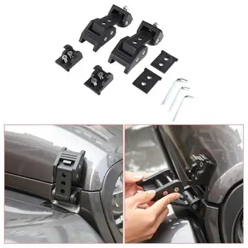 

For Jeep Wrangler Jl Jlu 2018 2019 Cover Lock Buckle Round Hole Car Engine Cover Latch Safety Lock Car Supplies