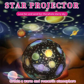 

Party Glow In The Dark Prop Starry Night Sky Projector USB LED Projector Lighting Home Party Christmas Decoration Christmas Gift