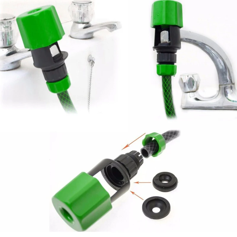 2018 Newest Bathroom Kitchen Mixer Tap Connector To Garden Hose Pipe Adapter C 