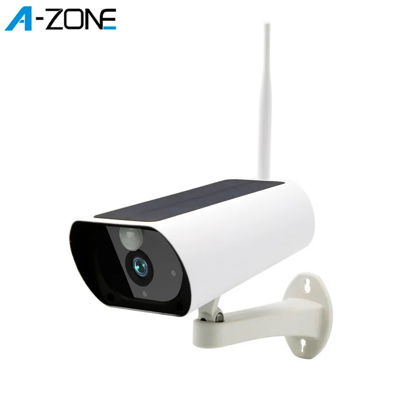 

A-ZONE Solar Wifi IP Camera 1080P Outdoor Solar Powered Wireless CCTV Security Camera Waterproof IR Night Vision Surveillance