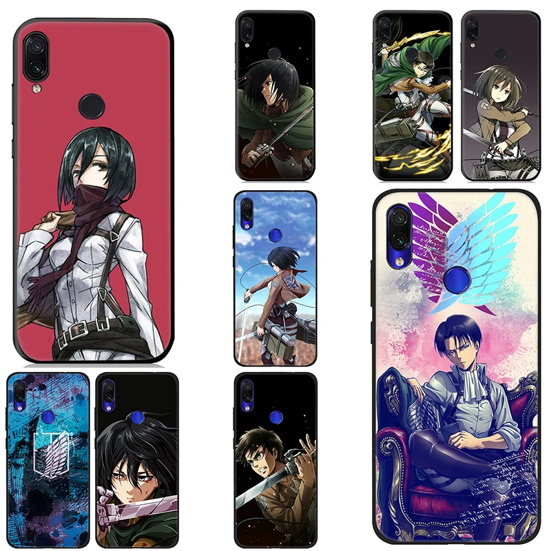 Мягкий чехол IYICAO Attack On Titan Levi для Xiaomi Redmi Note 8 7 6 5 Pro 5A 4X Силиконовый ТПУ |
