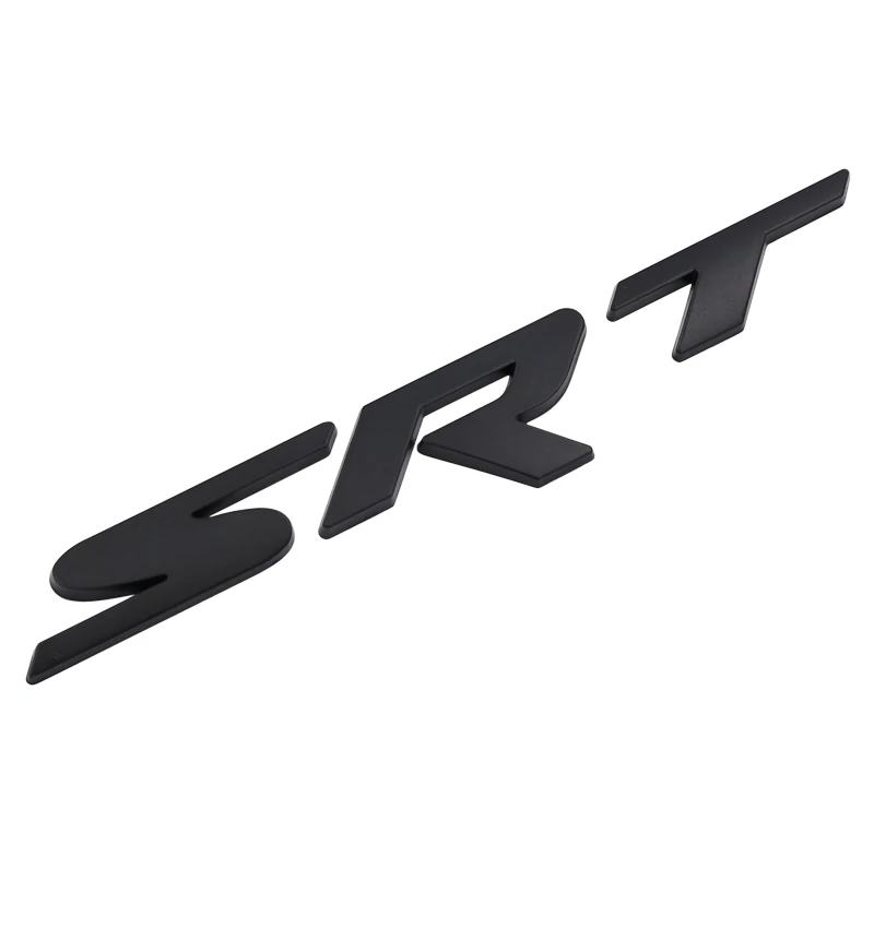 1 шт. 3D Металл srt Наклейка на багажник значок для Chrysler Aspen Crossfire для джип Dodge Cherokee Wrangler стайлинга автомобилей - Название цвета: TB-28 Black