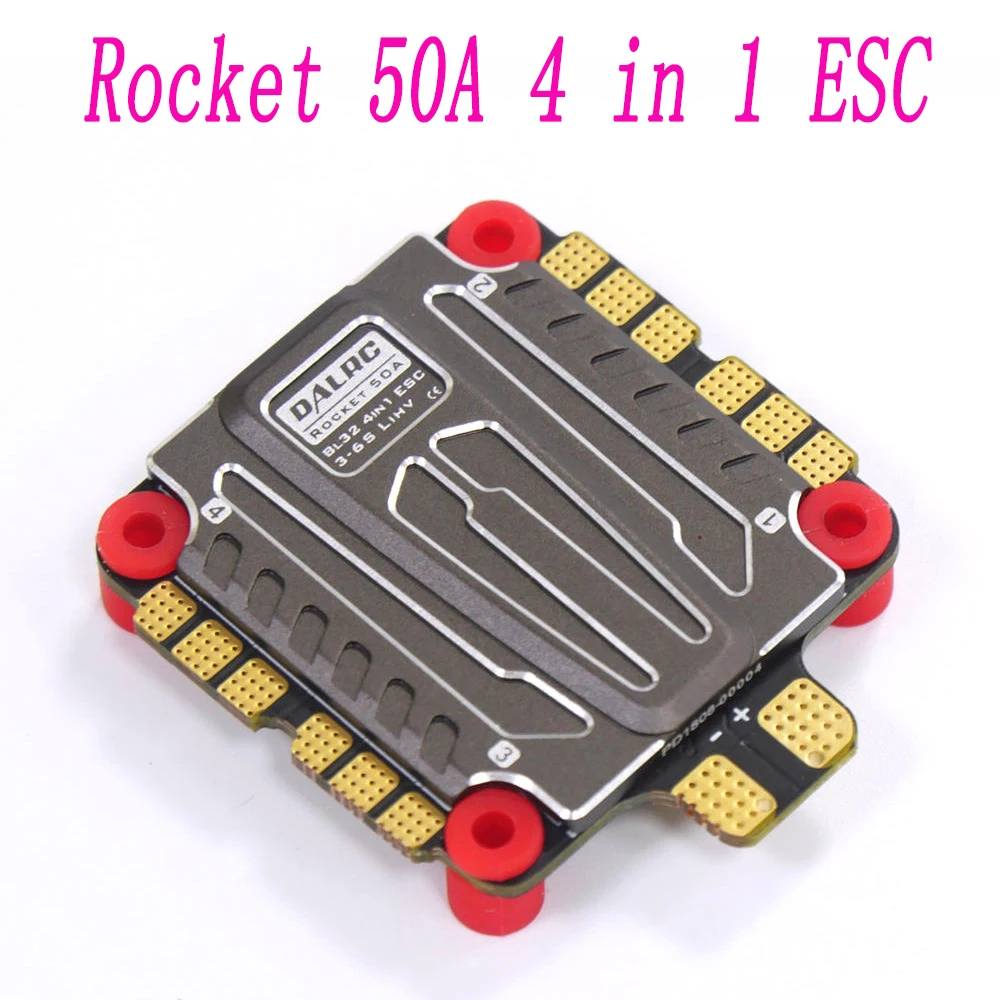 DALRC Rocket 50A 4 в 1 ESC 3 S-6 S Blheli_32 ESC поддержка Dshot1200 бесщеточный ESC& DALRC F722 двойной контроллер полета