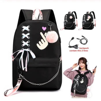 

women Backpack School Bags Laptop Travel Bags for Girls women Teenage Notebook Backpack Nylon Mochila Pusheen Bag