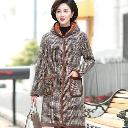 XL-5XL куртки, зимняя женская одежда для мамы, хлопок плюс бархат, легкая Хлопковая женская куртка большого размера - Цвет: Красный