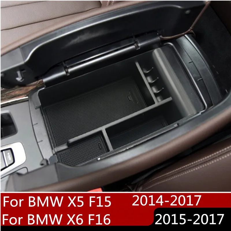 

For BMW Armrest Box Storage X5 F15 X6 F16 Central Console Organizer Tray