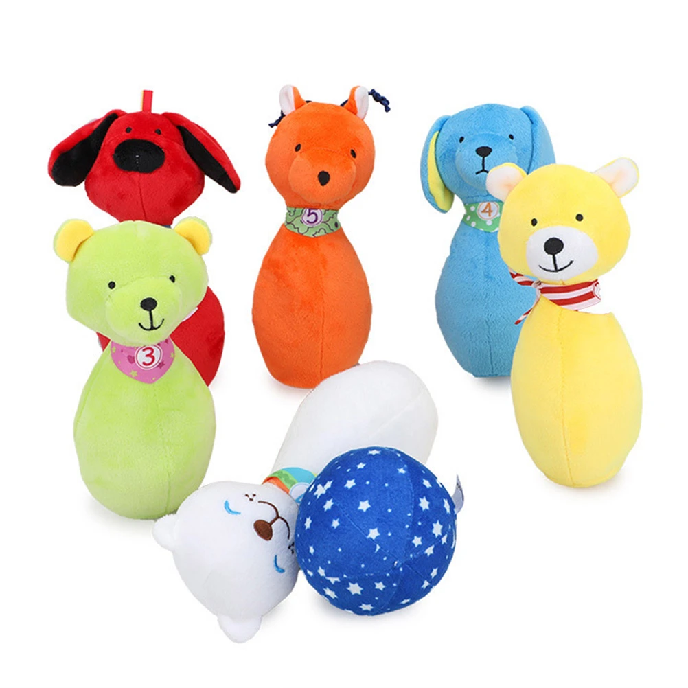 plush bowling set
