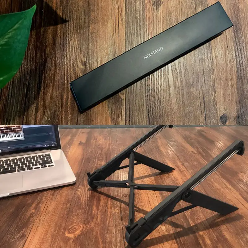 Черный портативный складной ноутбук стенд кронштейн держатель Поддержка для планшета/MacBook/Tab ноутбук ПК компьютер аксессуары