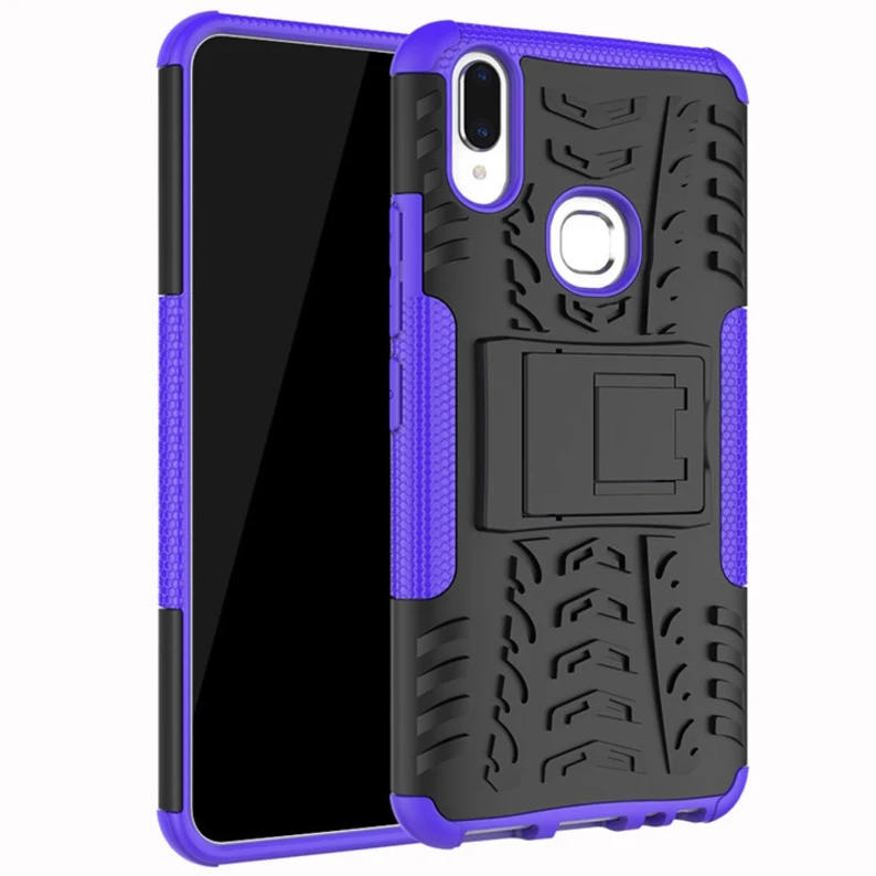 

Colorful pattern mobile phone case bracket shatter-resistant shell protection cover FOR:VIVO V9 Y85 V11 V15 pro
