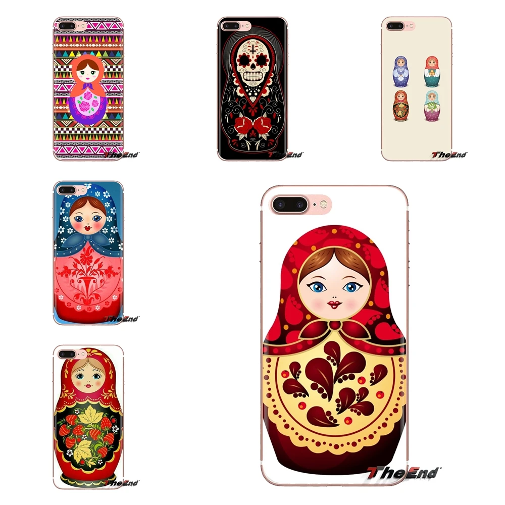 Russian Dolls matryoshka Soft Transparent Shell Covers For Samsung Galaxy J1 J2 J3 J4 J5 J6 J7 J8 Plus 2018 Prime 2015 2016 2017 |