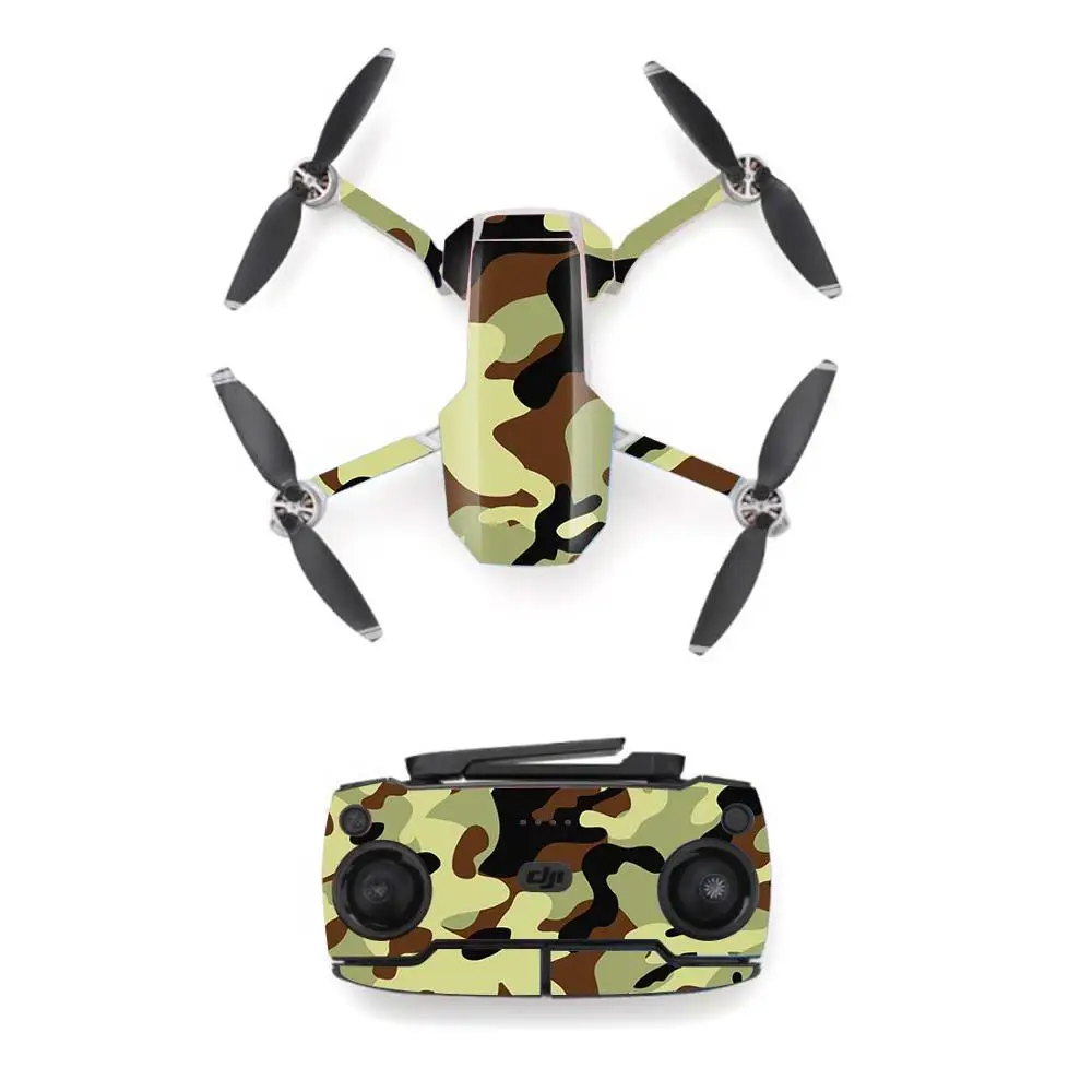 Cool Camouflage Style Waterproof skin Sticker for DJI Mavic Mini Drone And Remote Controller Decal Vinyl Skins Cover 6 Styles