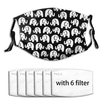 

Washable Reusable 2020 Fashion Printing Cartoon Elephant PM2.5 With Filter Mask Mouth-muffle Face Mask Anti Dust