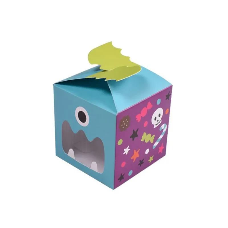 New sale7x7x7cm cute small candy box Halloween scary little monster candy box spot original cute trick or treat gift fashion box