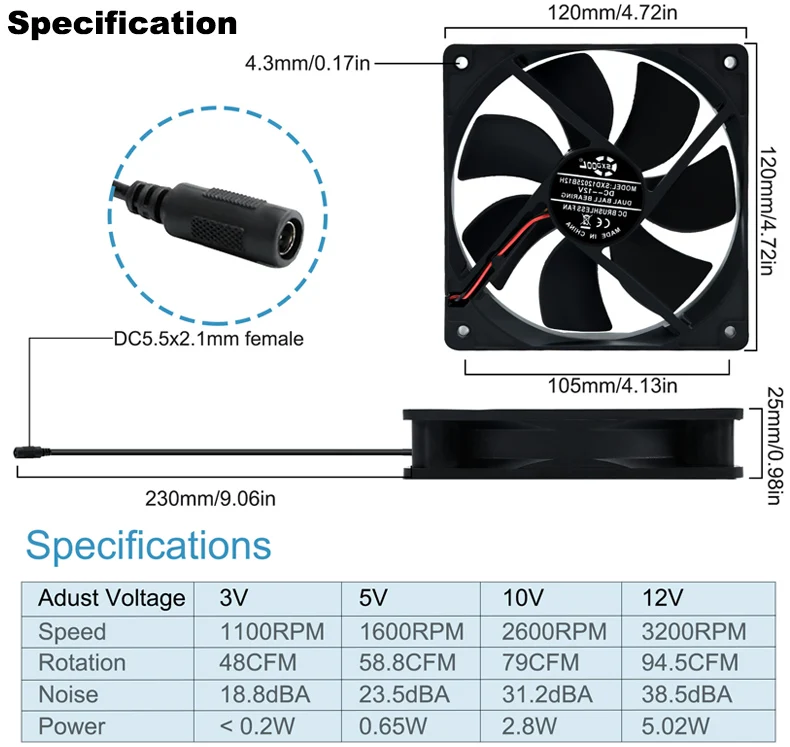 gráfica Rack Cooler, ventilador de refrigeração, alta