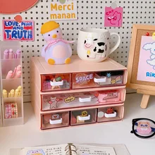 

Desk Stationery Sorting Box Students Office Desktop Storage Acrylic DrawerDustproof Rack Multifunction Organizer