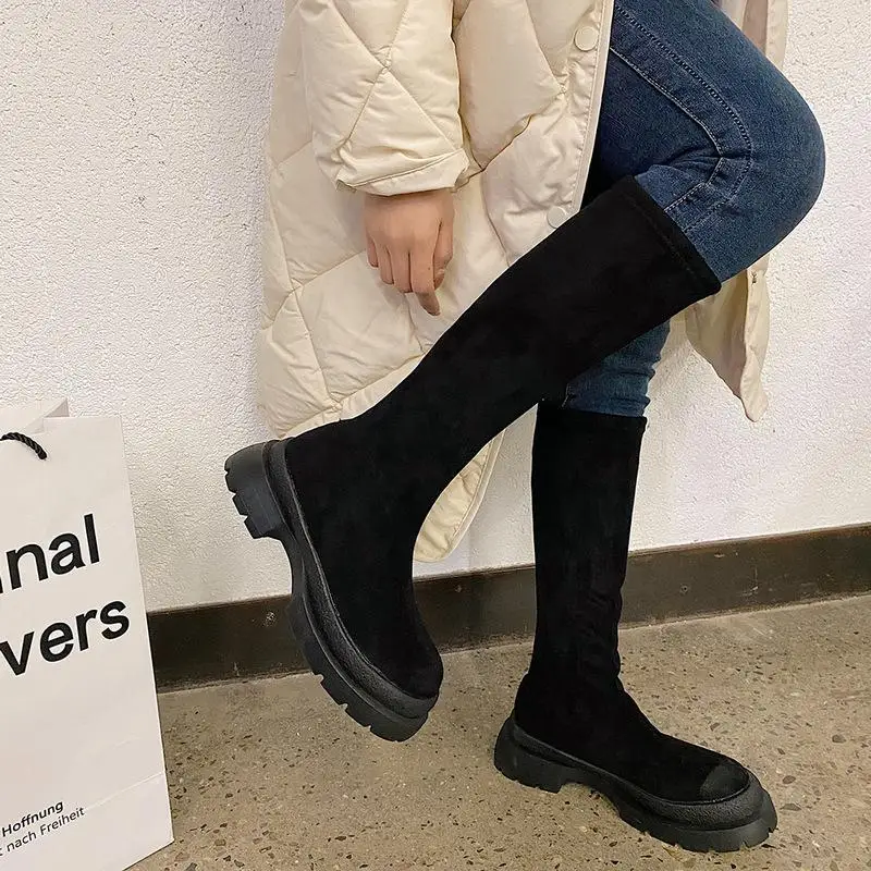 Winter Shoes Women's High Boots Female Winter Warm 2020 Booties Women with Platform Shoes Woman Booties Black Boots Ladies New