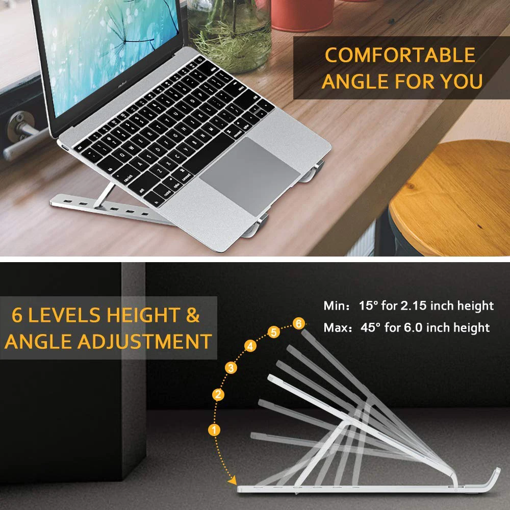 Портативная подставка для ноутбука складная опора держатель Macbook Pro Air HP