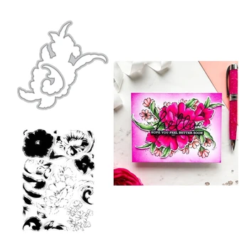 

2020 3D New Metal Cutting Dies and Scrapbooking For Paper Making Simple Beauty Stamp & Die Bundle Embossing Frame Card Craft