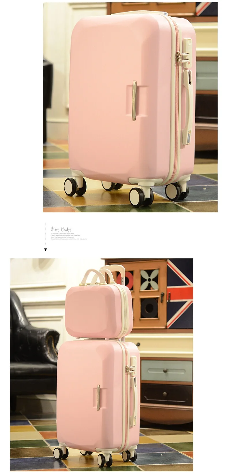 2" 22" 2" 26" дюймов модный чемодан на колесах и дорожные сумки valise cabine valiz koffer чемодан maletas сумка на колесах