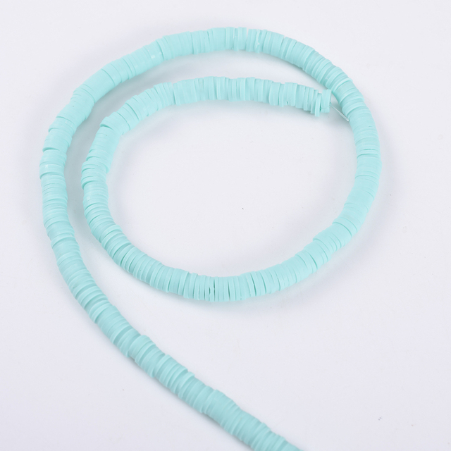 30 Colors 6mm Recyclable Polymer Clay Disc Spacer Beads Necklace Bracelet Handmade Loose Charms Beads For Jewelry Making