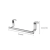 1pc Stainless Steel Towel Rack Bathroom Towel Holder Stand Kitchen Cabinet Door Hanging Organizer Shelf Wall Mounted Towel Bar 6