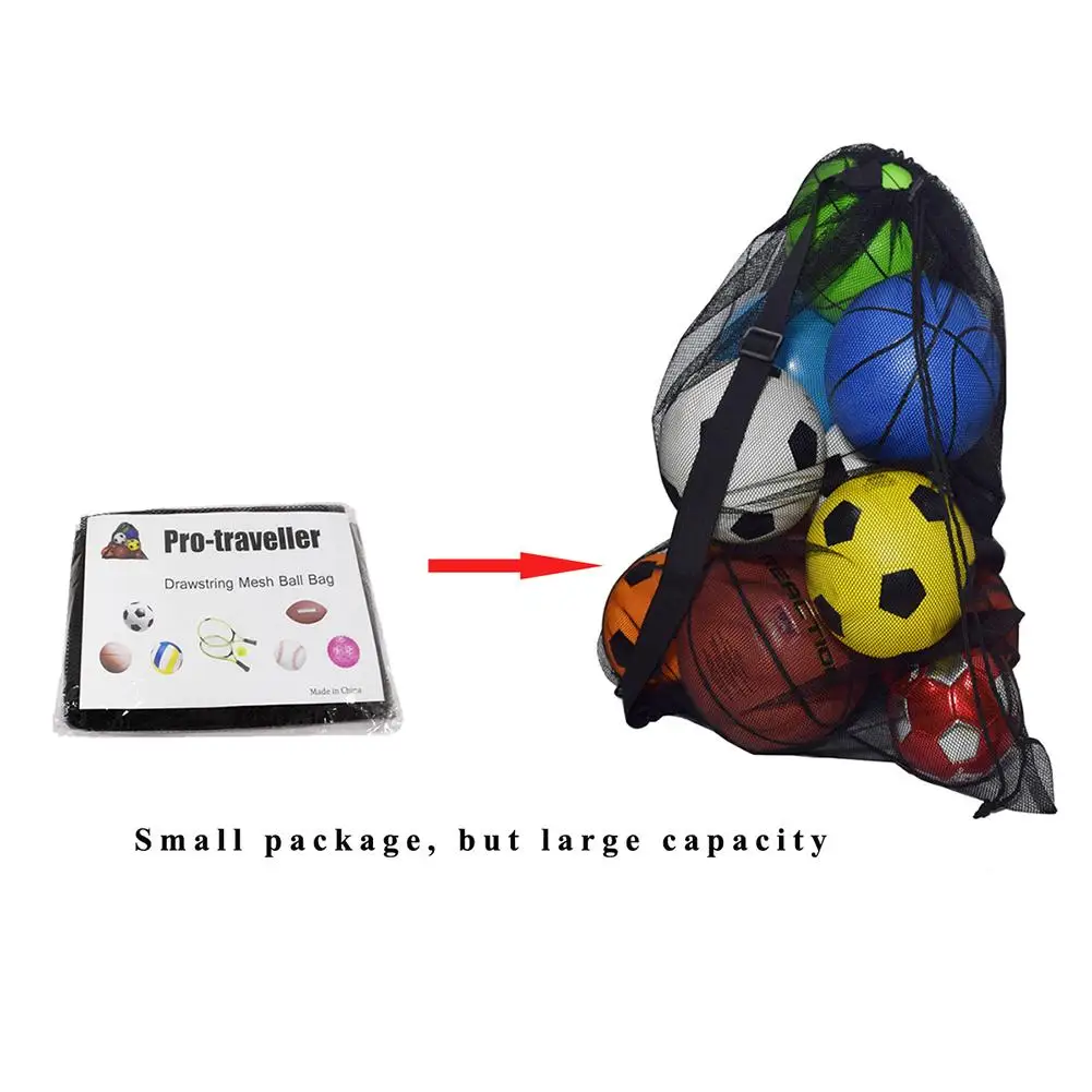 Баскетбольный мешок сумка для хранения спортивный Бюстгалтер с сеткой на шнурке открытый очень большая футбольная переносная сеть Футбольная сумка мяч