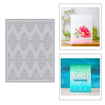 

2020 New Metal Cutting Dies Scrapbooking Lace & Prism Background For Paper Making Embossing Frame Stencil Card Craft Stamp Set