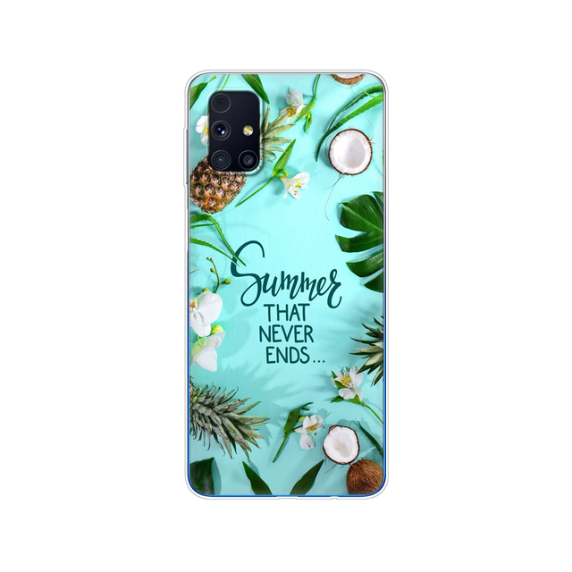 Samsung M31s Cases 6.5" Tpu Soft Silicon Back Phone Cover For Samsung Galaxy M31S GalaxyM31S M 31S m317f m317 Funda flower