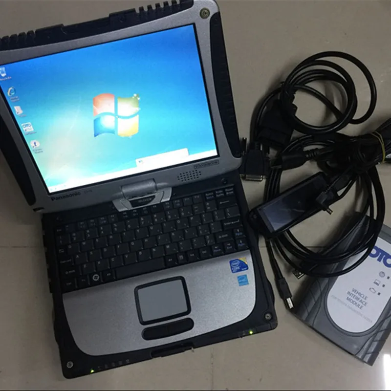 

Otc It3 Diagnostic Tools Software Installed in Laptop CF-19 Touch Screen Ready to Use Global Techstream GTS Connector