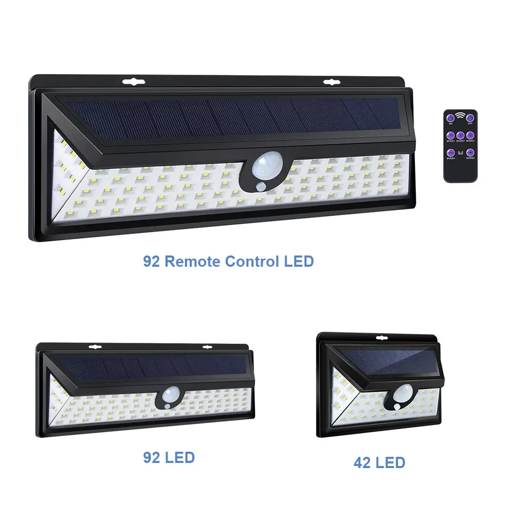 42LED Solar Powered Wall Light Outdoor Motion Sensor Night Security Lamp Three-sided Illuminated Garden | Лампы и освещение