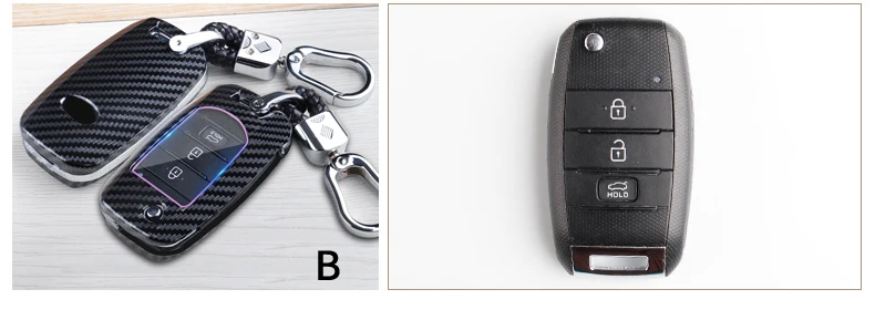 Carbon Fiber Car Smart Key Cover Case Fob For KIA Ceed K3 K4 K5 Sportage R QL KX5 Sorento KX3 KS3 RIO Protect Shell Accessories - H69f7998776504d469492c0c802db774bZ
