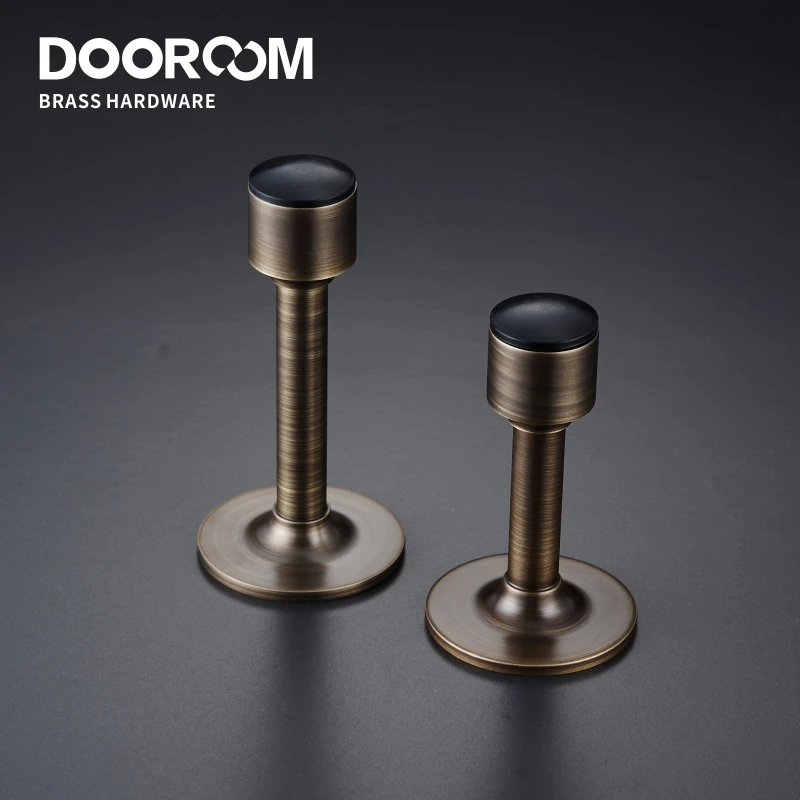 Brass Door Stopper Hole Free Bathroom Floor Wall Mount