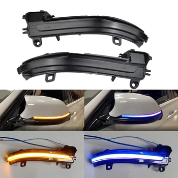 

2PCS LED Turn Signal Light Dynamic Side Mirror Blinker Yellow Blue For BMW 1 2 3 4 Series F20 F21 F30 F31 F34 F33 F36 X1 E84 i3