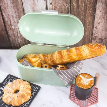 

Vintage Style Bread Storage Box Bin Cosmetics Organizer Kitchen Bedroom
