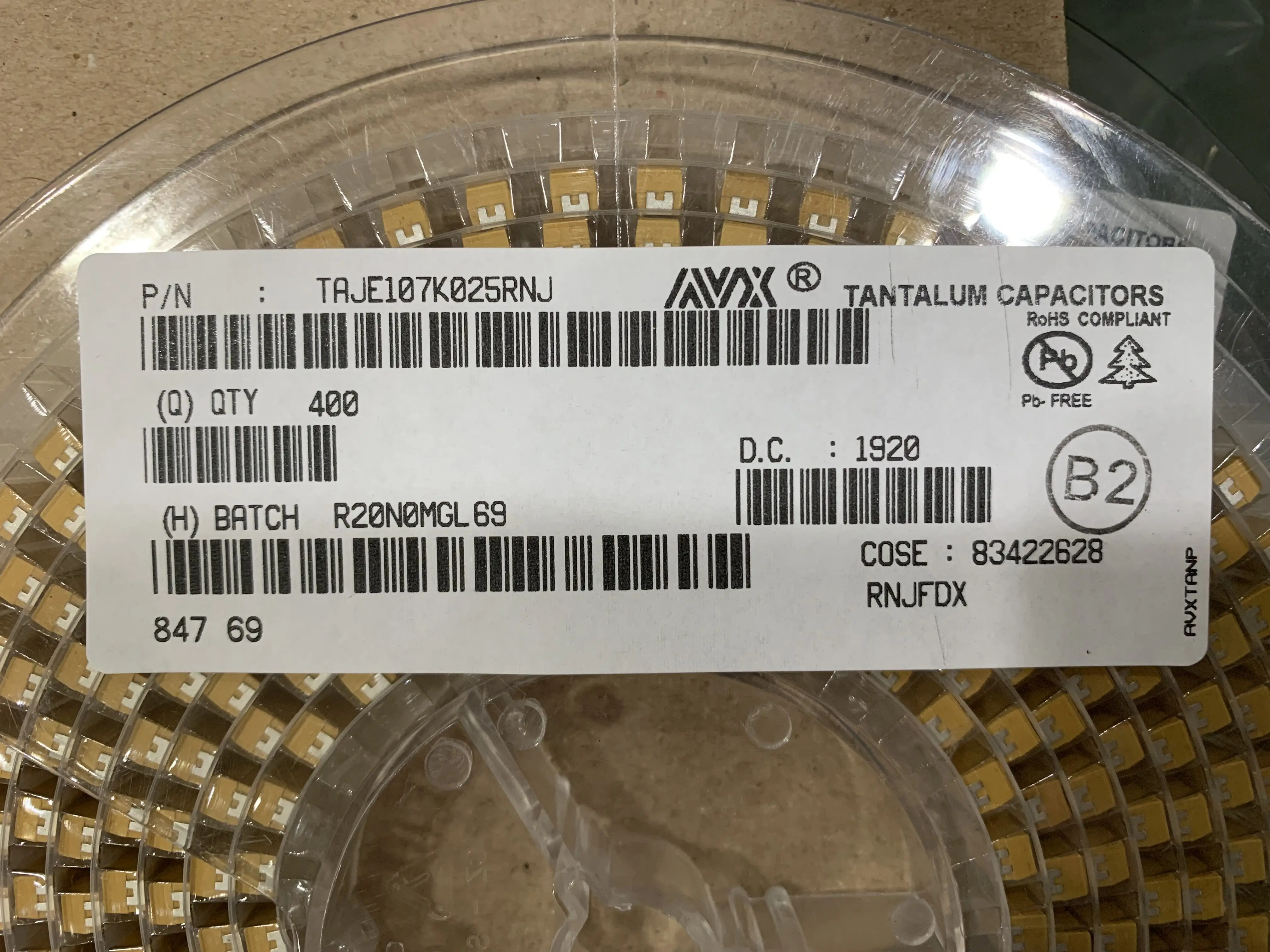 

50pcs/lot Original AVX SMD tantalum electrolytic capacitor D/E series 20% free shipping