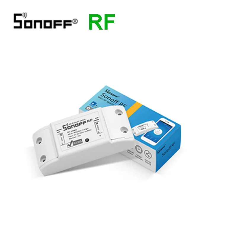 Sonoff RF SONOFF радиочастотный приемник Wifi беспроводной выключатель света пульт дистанционного управления 433 МГц с 433 управлением ler Smart 10A 220V Поддержка Google Home Alexa - Комплект: Sonoff RF