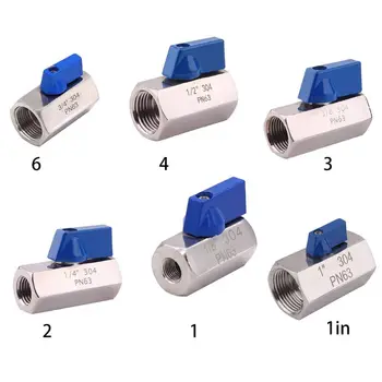 

PN63 Mini Ball Valve 2 Way Female High Quality 1in/1\"/2\"/3\"/4\"/6\" SS304 Steel