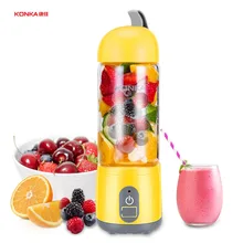 KONKA 420 мл портативная электрическая соковыжималка блендер USB соковыжималки для еды молочный Шейк многофункциональная соковыжималка